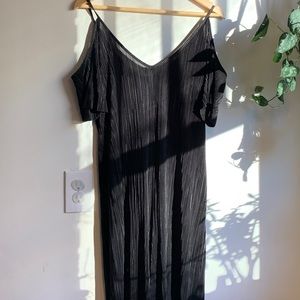 Black ribbed jumpsuit